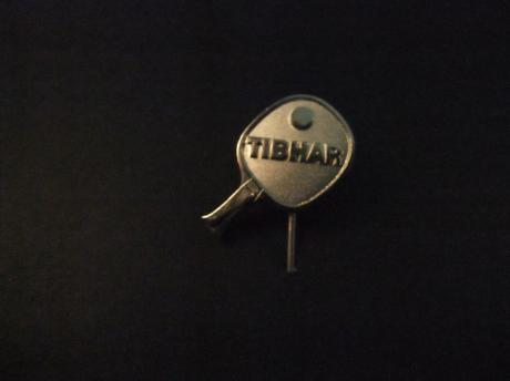 Tibhar Duitse fabrikant van sportartikelen ( tafeltennis) zilverkleurig
